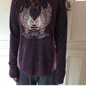 Harley-Davidson Maroon Graphic Hoodie